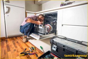 ماشین ظرفشویی به خوبی آب را تخلیه نمی کند