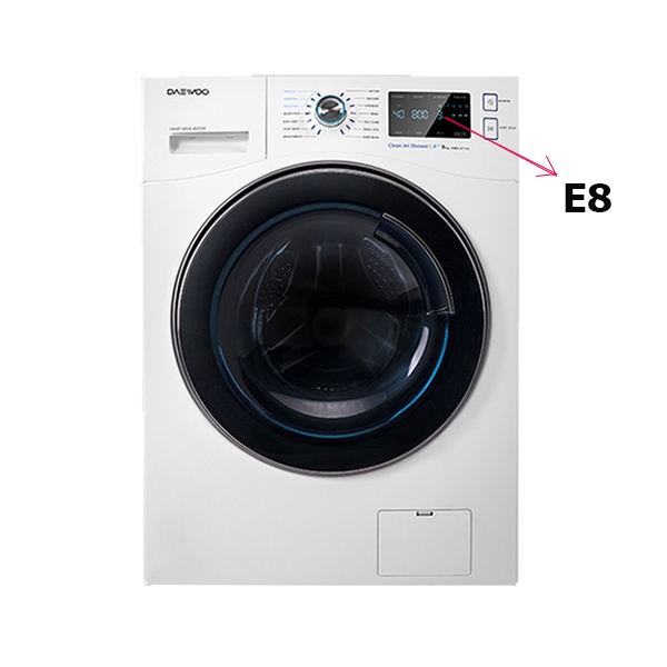 رفع ارور e8 در لباسشویی دوو