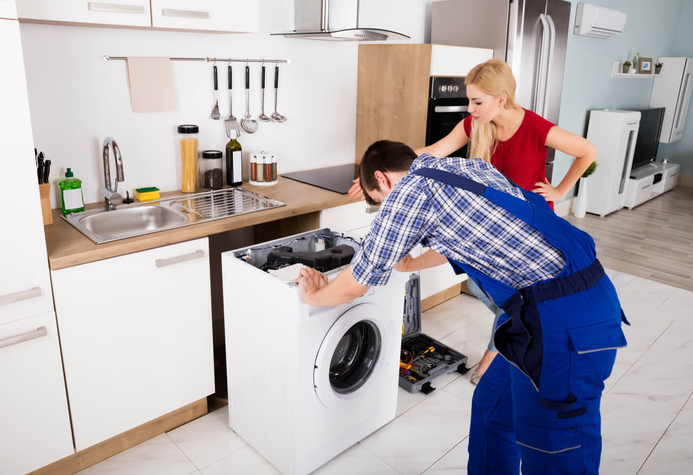 تعمیر ماشین لباسشویی سامسونگ در حصارک بالا کرج در محل